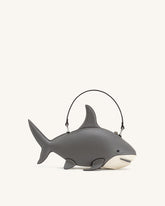 Nerys Shark Look Top Handle Bag - Grey