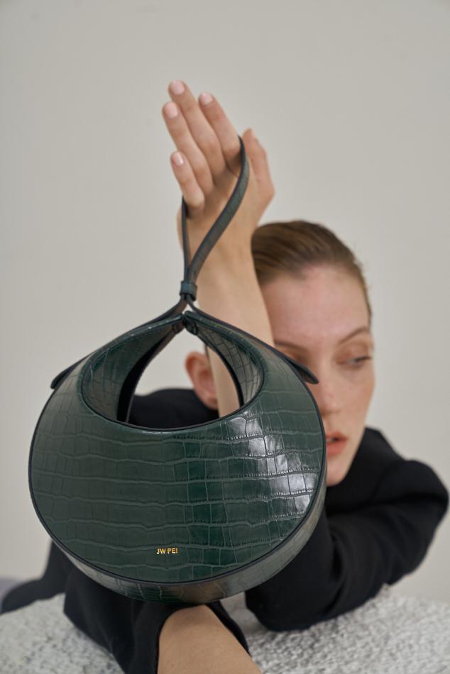 Rantan Bag - Dark Green Croc