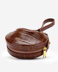 Rantan Super Mini Bag - Brown Croc