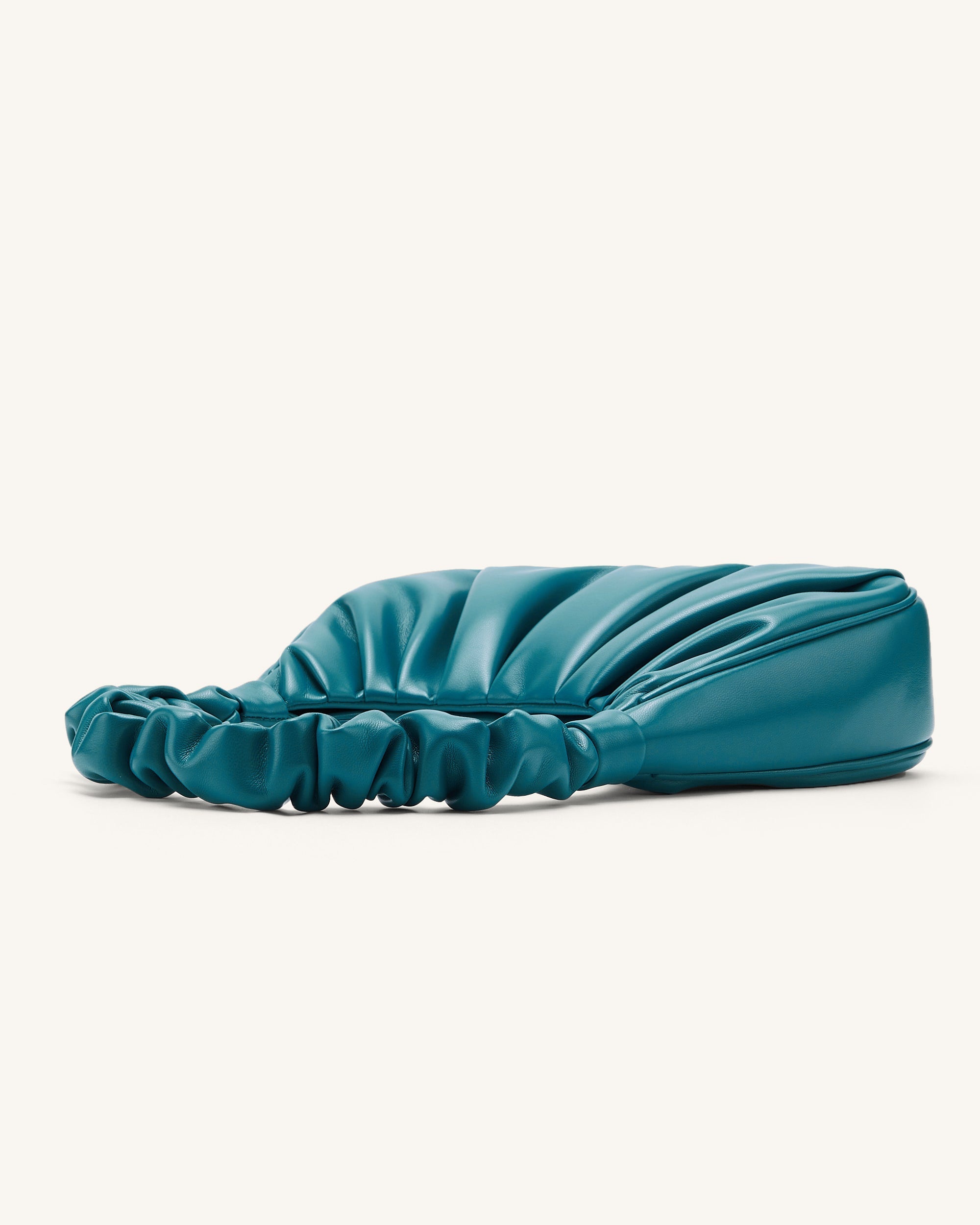 Gabbi Ruched Hobo Handbag - Peacock Blue
