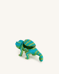 Hazel Chameleon Clutch - Green/Blue