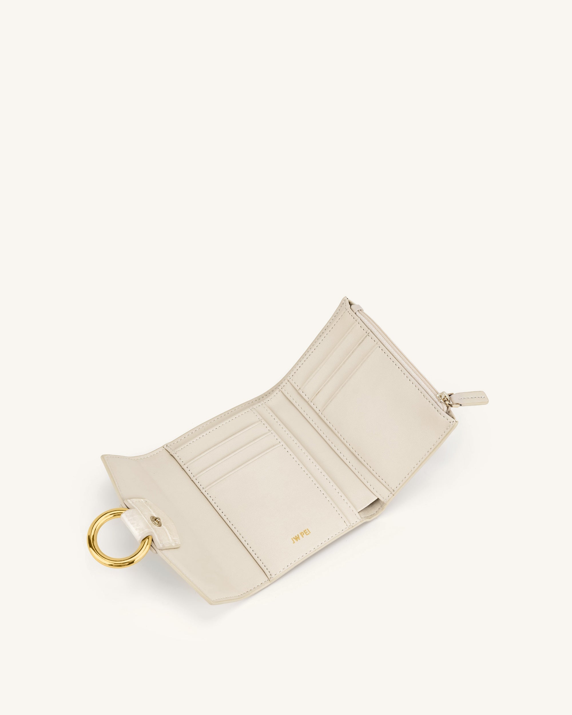 Stella Wallet - Ivory  Croc