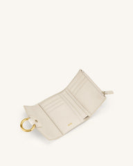 Stella Wallet - Ivory  Croc