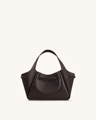 Mabel Soft Bow Tote Bag - Dark Brown
